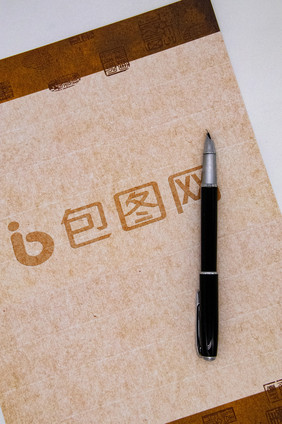 硬笔书法钢笔黑色钢笔logo展示标志样机
