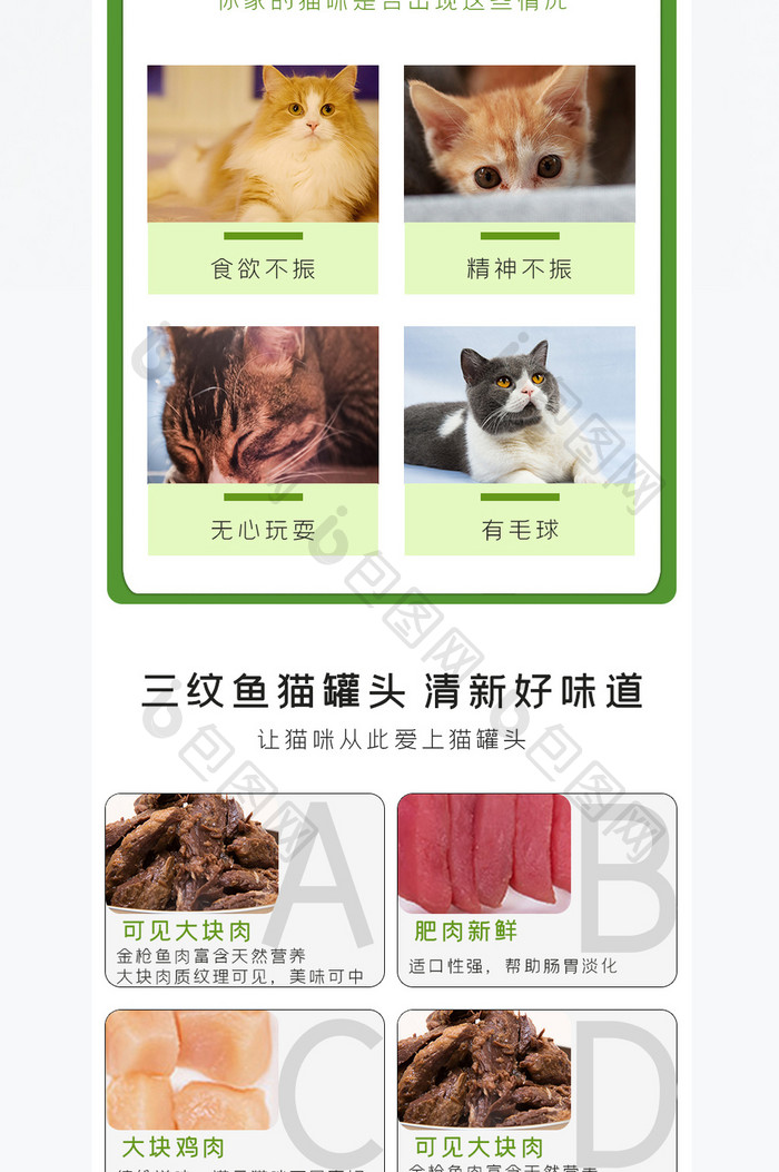 猫罐头猫零食幼猫湿粮主食电商淘宝详情页