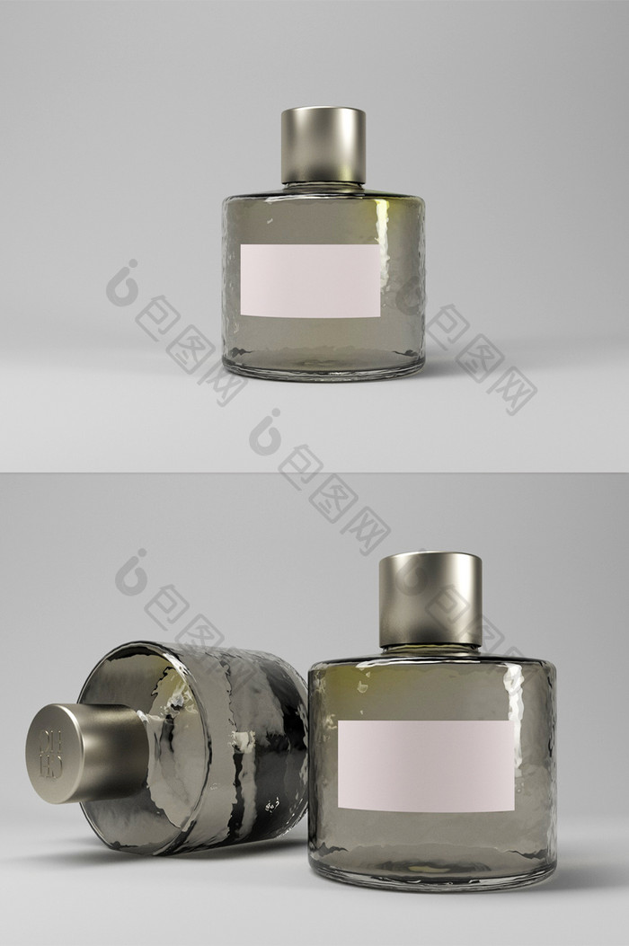 香水瓶产品样机C4D产品模型（OC）