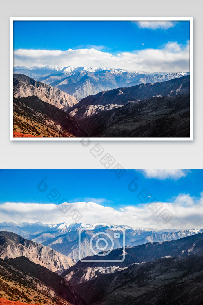 西藏高原雪山自然风光