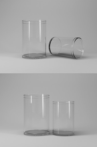 玻璃花瓶C4D产品模型样机图片