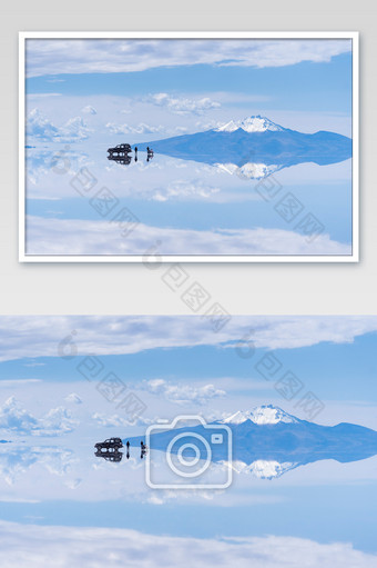 南美玻利维亚乌尤尼天空之镜图片