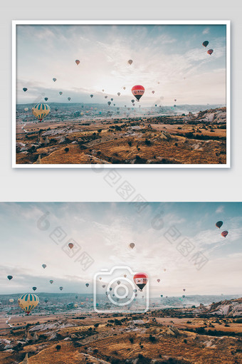 土耳其拉帕多起亚热气球图片