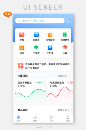 投资理财APP全套UI移动界面