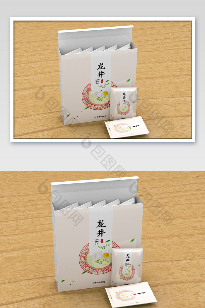 茶叶包装盒包装袋标志贴图包装图片图片