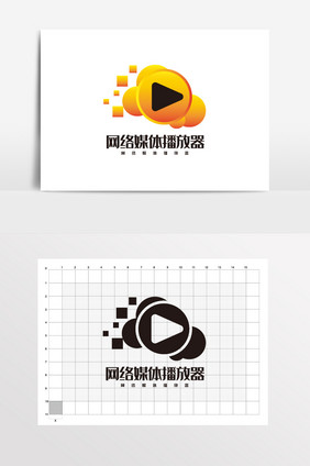 网络媒体播放器 LOGO标志VI