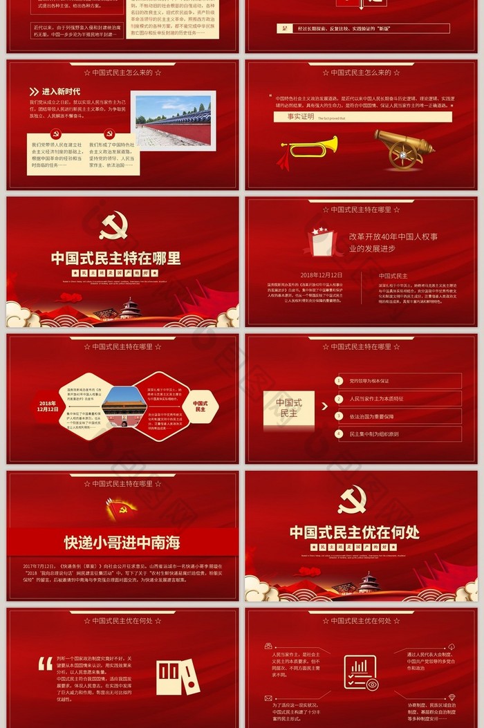 中国式民主为什么符合国情党课PPT模板