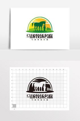 马场牧场 LOGO标志VI