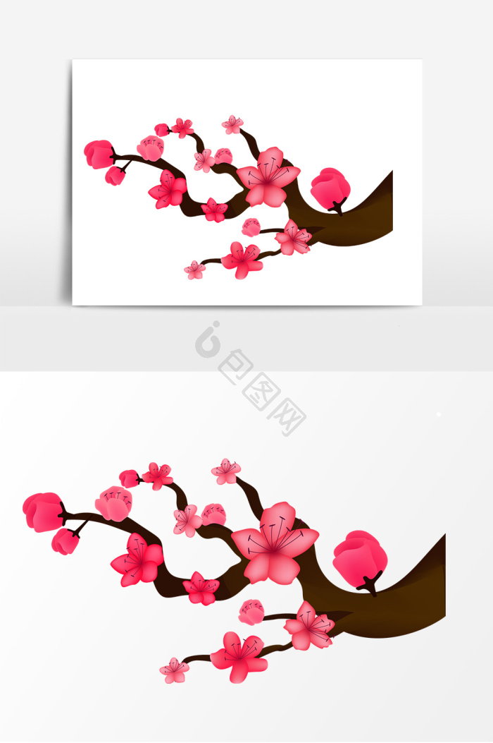 梅花矢量图片-梅花矢量素材免费下载-包图网