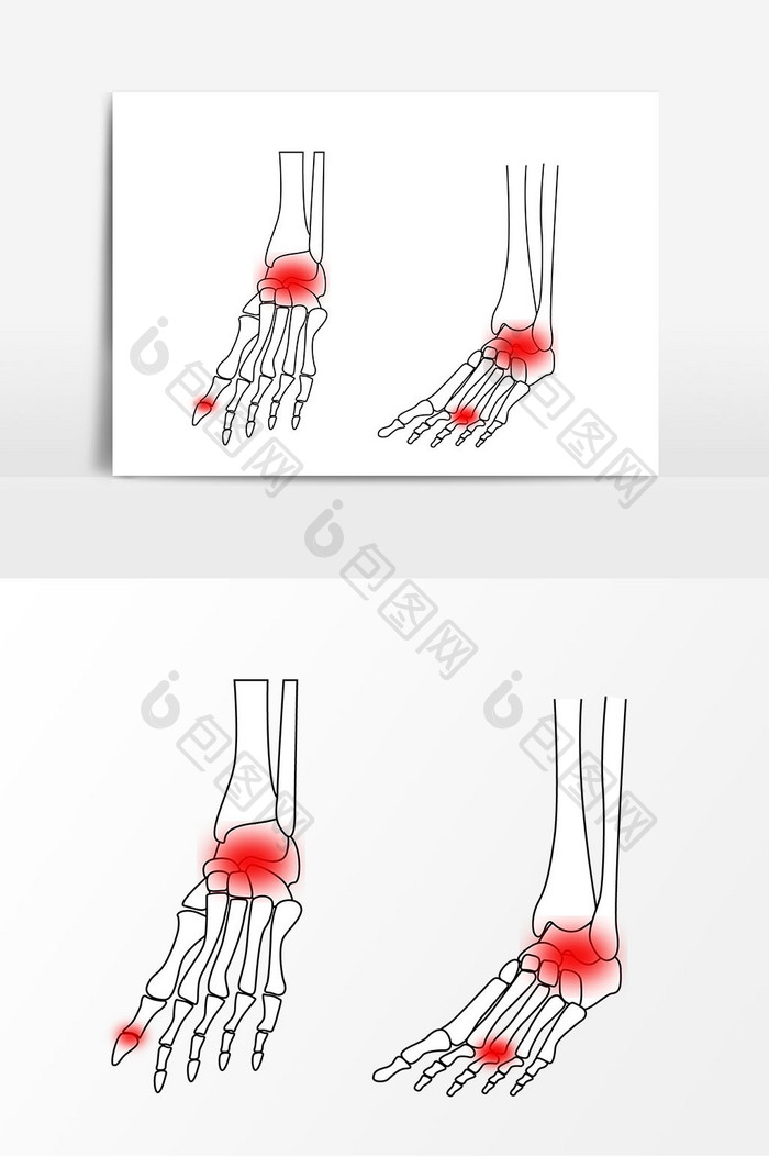 人体关节矢量素材