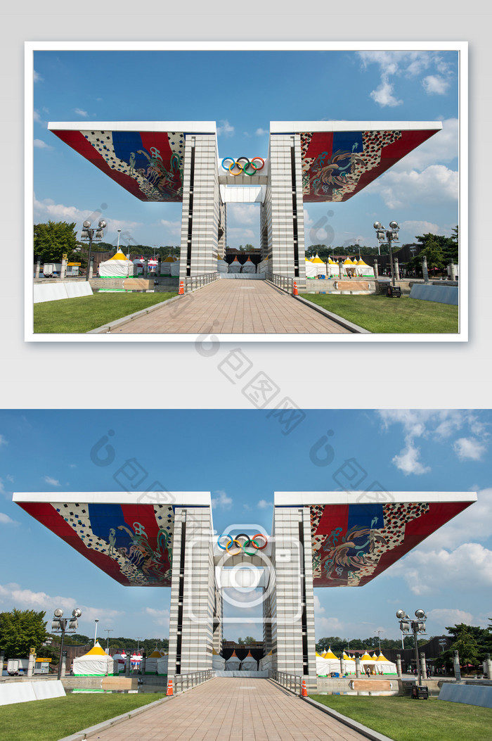 韩国奥运五环建筑