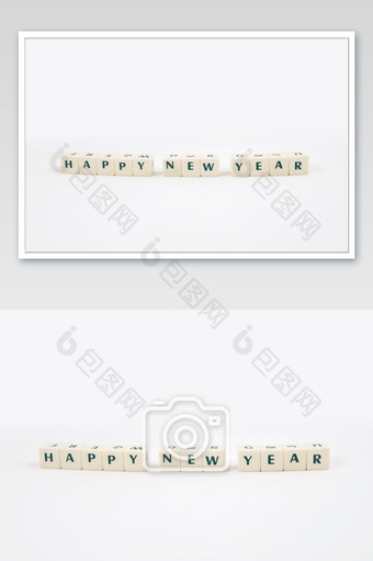 字母拼成的新年快乐英文图片