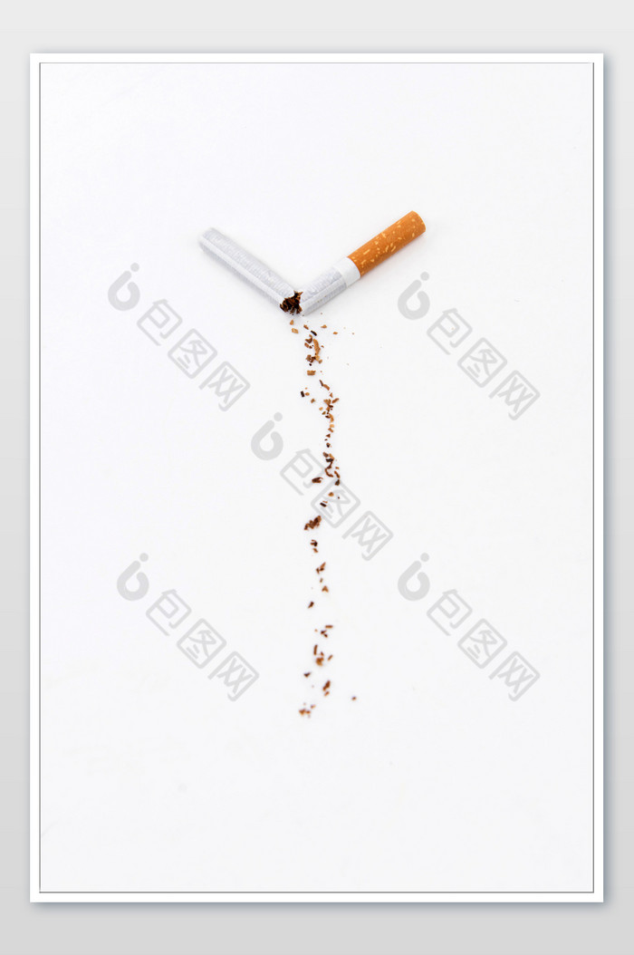 被折断的香烟广告竖图图片图片