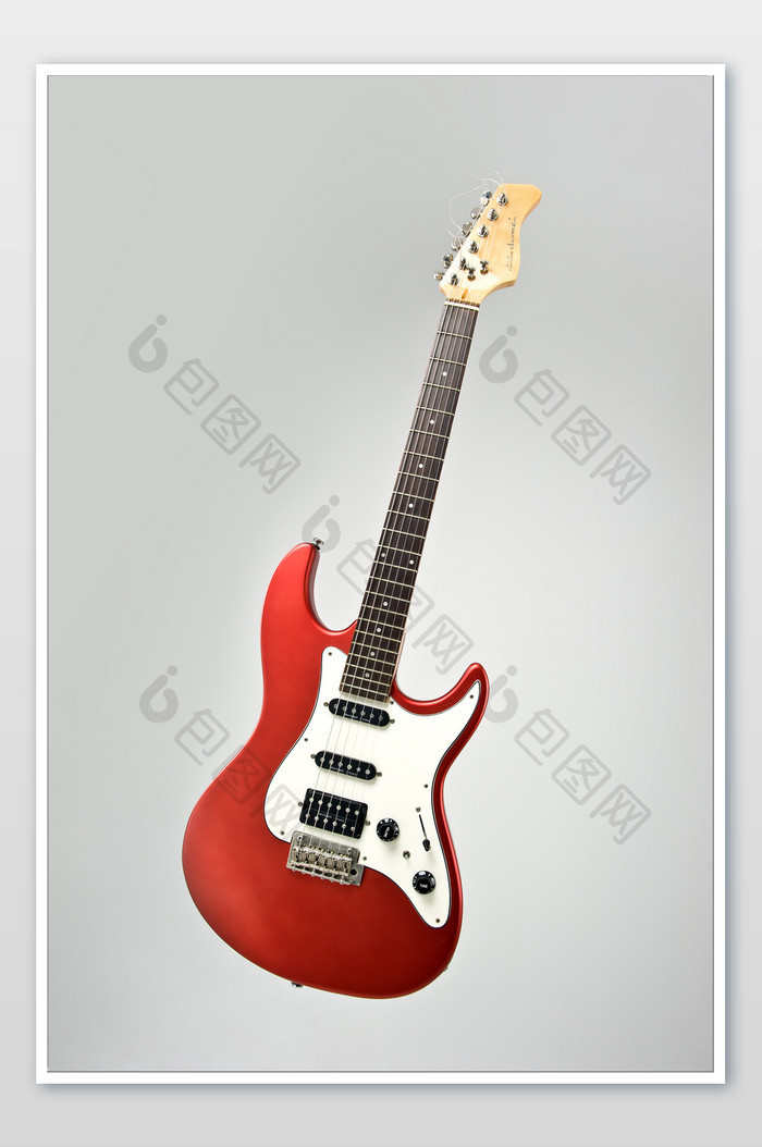 一把红色的吉他元素