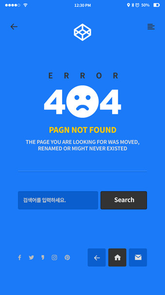 蓝色404页serve功能界面弹窗
