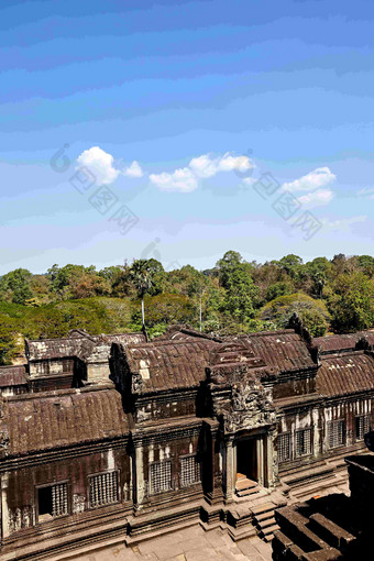 Angkor窟柬埔寨旅行胜地风景摄影图