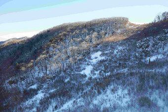 Deogyusan山雪景Mujugun