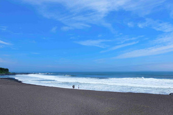 济州岛沙滩海洋天空风景<strong>摄影图</strong>