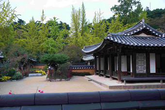 韩式传统风格房子景观