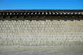栅栏石头墙Changgyeonggung图片
