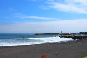 连天海岛沙滩海洋<strong>景色</strong>摄影图