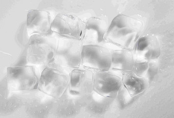 夏季冰块素材冷冻背景摄影图