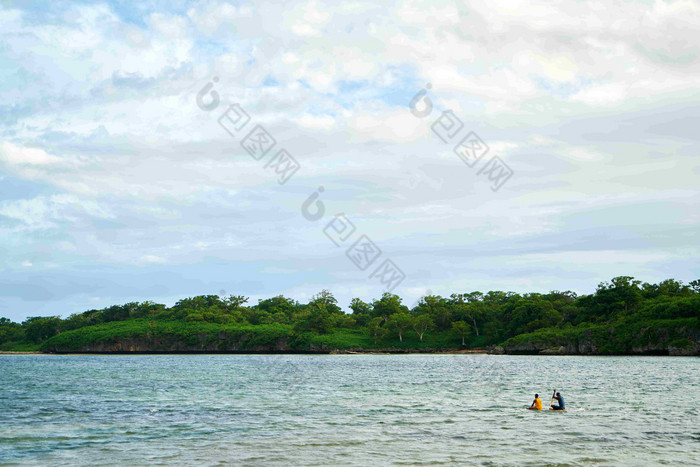 海云海河森林风景摄影图