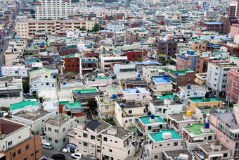 釜山房子购物中心体系结构摄影图