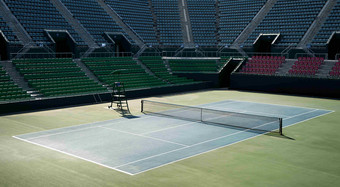 网球法院体育场白天