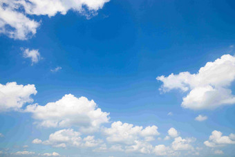 蓝天白云天空背景元素摄影图