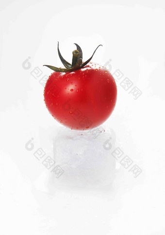整个的冰西红柿番茄静物摄影图