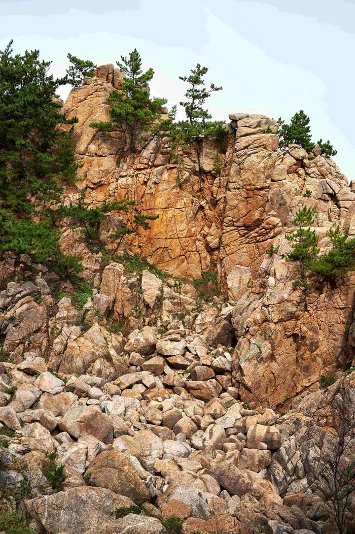 Hajodae馆海洋岩石