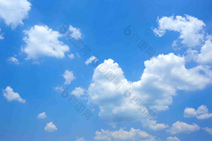 蓝天云背景自然景观摄影图