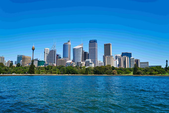 悉尼具有<strong>里程碑</strong>意义的大厦建筑群摄影图