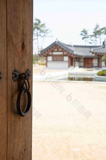 门韩国传统的房子