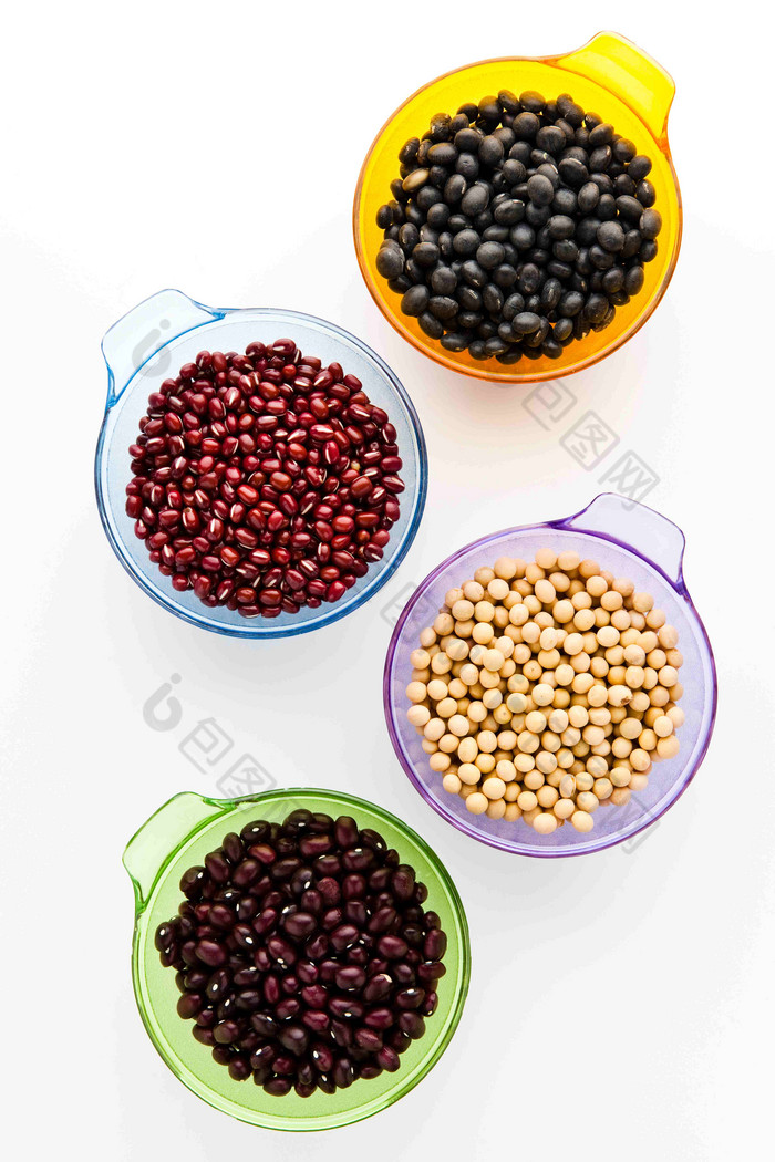 食物碗豆类粮食玻璃碗摄影图