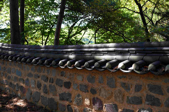 韩国传统石砌围墙