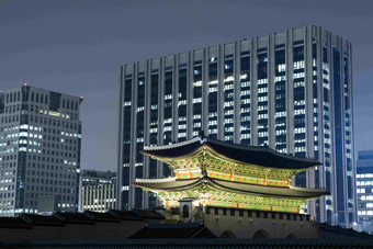 <strong>体系结构</strong>Gyeongbokgung宫传统的