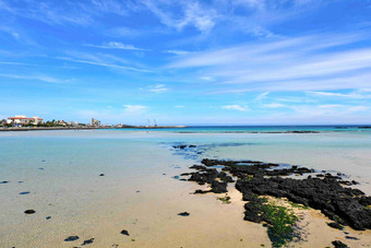 Hamdeok海滩海洋风景