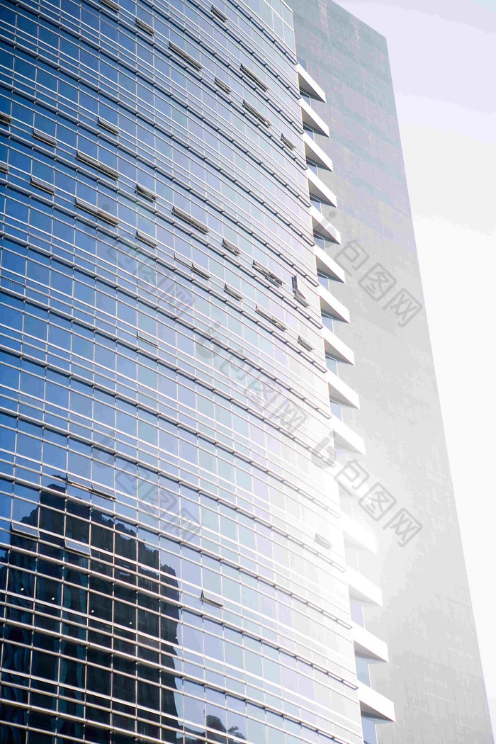 高档摩天大楼大厦阳光反射景观摄影图