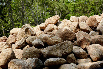 石头岩石山景观