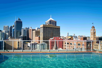 游泳池悉尼澳大利亚沿海城市摄影图