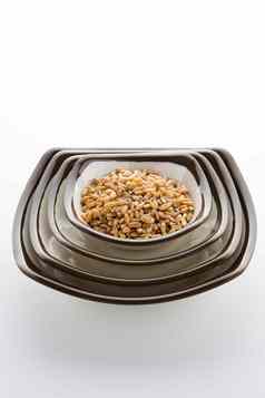 粮食碗小麦食物静物摄影图