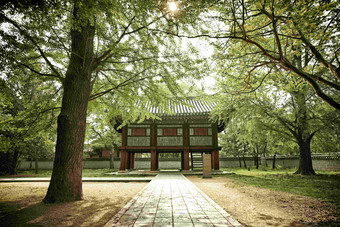 <strong>体系结构</strong>Gyeonggijeon大厅古老的