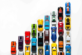 交通汽车收藏模型摄影图