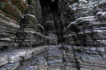 公园悬崖天然岩石摄影图