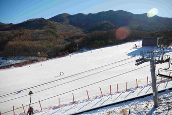 Deogyusan山雪景脊