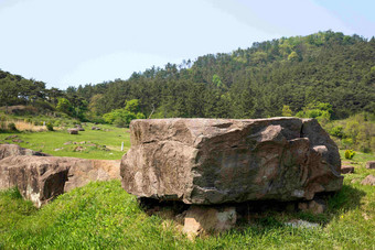 史前墓石牌坊Gochang网站景观