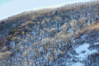 Deogyusan山雪景冷