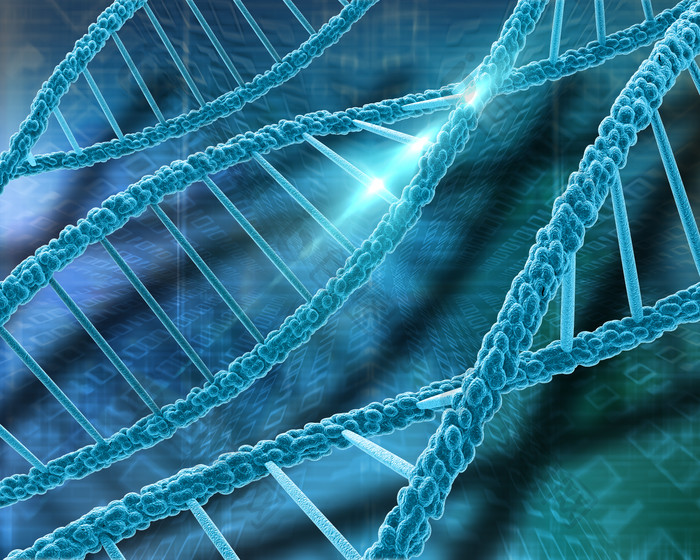 蓝色医疗DNA摄影图